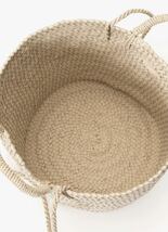 即完売　希少　Aeta アエタ　LEATHER BASKET M + SHOULDER ivory アイボリー　編みバッグ かごバック カゴバッグ トートバッグ 小物入れ_画像3