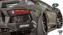 【M’s】ランボルギーニ アヴェンタドール (2011y-) LB-WORKS サイドディフューザー LR／カーボン エアロ Liberty Walk リバティーウォーク_画像9