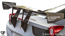 【M's】FERRARI 458 (2009y-2015y) Liberty Walk LB-WORKS リヤウイング Ver.1／／ドライカーボン製 フェラーリ エアロ リバティーウォーク_画像2