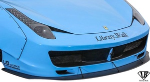 【M's】フェラーリ 458 (2009y-2015y) Liberty Walk LB-WORKS フロントバンパー／／CFRP カーボン エアロ リバティーウォーク FERRARI