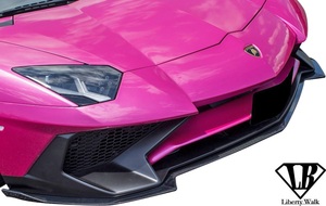 【M’s】Lamborghini アヴェンタドールSV (2016y-)LB★PERFORMANCE フロントディフューザー／CFRP-グロス Liberty Walk リバティーウォーク