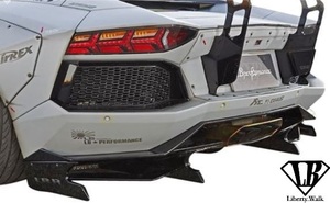 【M’s】Lamborghini アヴェンタドール (2011y-) LB-WORKS リアディフューザー Ver.2／／カーボン エアロ Liberty Walk リバティーウォーク