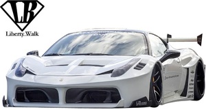 【M's】FERRARI 458 LB-Silhouette WORKS シルエットGT フロントバンパー／／Dry Carbon製 エアロ Liberty Walk リバティーウォーク