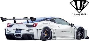 【M's】フェラーリ458 LB-Silhouette WORKS シルエットGT リヤディフューザー／／FRP製 エアロ Liberty Walk リバティーウォーク