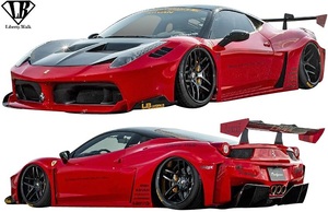 【M's】フェラーリ 458 LB-Silhouette WORKS シルエットGT ワイドボディ フルキット 7点 ／／FRP Liberty Walk リバティーウォーク