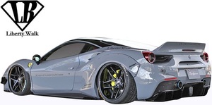 【M's】FERRARI 488GTB (2015y-2019y) Liberty Walk LB-WORKS リヤディフューザー／／カーボン CFRP製 エアロ リバティーウォーク