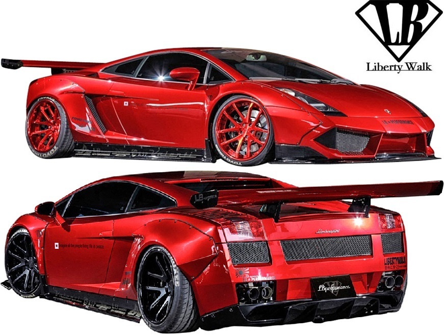 【M\'s】LAMBORGHINI ガヤルド (2003y-2013y) LB-WORKS コンプリートボディキット Ver.3 (6点)//FRP Liberty Walk ワイドボディ エアロ