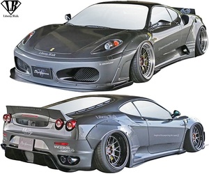 【M’s】Ferrari F430 (2004y-2009y) LB-WORKS Ver.2 フルキット 5点／／FRP フェラーリ430 エアロキット Liberty Walk リバティーウォーク