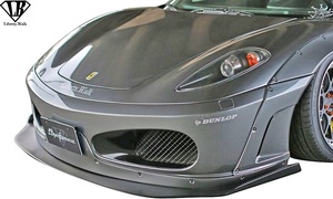 【M’s】フェラーリ F430 (2004y-2009y) LB-WORKS カーボン フロントディフューザー／／CFRP エアロ Liberty Walk リバティーウォーク