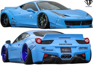 【M's】FERRARI 458イタリア (2009y-2015y) Liberty Walk LB-WORKS コンプリートボディキット 5点(B-type)／／FRP リバティーウォーク