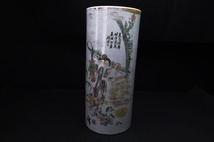 中国・唐物 清 陶器花瓶 728_画像1