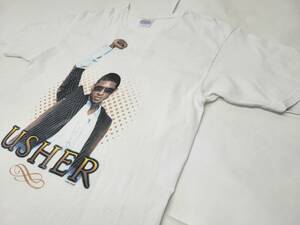 当時物 04 USHER アッシャー Tシャツ M 00s R&B soul hiphop ビンテージ ラップT