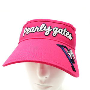 【即決】PEARLY GATES パーリーゲイツ サンバイザー ピンク系 FR [240001656158] ゴルフウェア