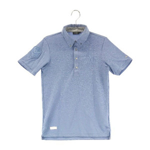 【即決】KAPPA カッパ 半袖ポロシャツ ボタンダウン 総柄 ブルー系 M [240001571336] ゴルフウェア メンズ