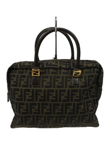 FENDI ◆ Handbag / Canvas / BRW / Zucca pattern / 83155901981, ladies' bag, Handbag, others