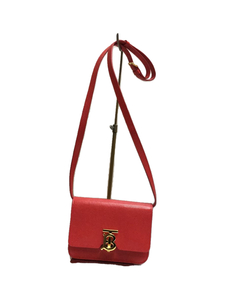 BURBERRY ◆ Shoulder bag / leather / RED / plain, ladies' bag, Shoulder bag, others