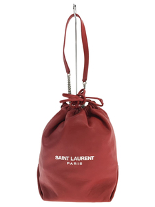 SAINT LAURENT ◆ 18AW / Teddy / TEDDY / Drawstring purse / Shoulder bag / Red / PMR538447-0816, ladies' bag, Shoulder bag, others