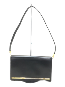 Christian Dior ◆ Shoulder bag / Clutch bag / 2WAY / Leather / BLK / Plain, fashion, ladies' bag, Pochette