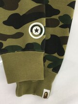 A BATHING APE◆CAMO SHARK FULL ZIP HOODIE/L/コットン/カーキ/カモフラ/1870-115-046_画像6