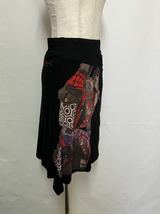 Desigual デシグアル レディース スカート ブラック系 XSサイズ表記 タグ付き 未使用品 K-0407-07_画像4