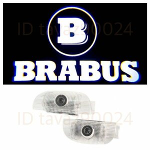 Mercedes Benz BRABUS Logo courtesy lamp LED original exchange W220 R230 S/SL Class projector door light Mercedes Benz Mark 