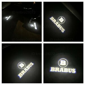 Mercedes Benz BRABUS ロゴ カーテシランプ HD LED 純正交換 W222 Sクラス プロジェクター ドア ライト メルセデス ベンツ S ブラバス
