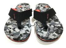 VOLCOM ボルコム V0811522CAM メンズ US7 25cm ビーチサンダル BeachSandal ビーサン グレー カモ柄 迷彩色 ヴォルコム 新品 即決 送料無料_画像2