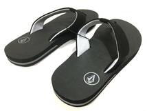 VOLCOM ボルコム V0811522BKD メンズ US7 25cm ビーチサンダル BeachSandal ビーサン 黒色 ブラック ヴォルコム サーフ 新品 即決 送料無料_画像4