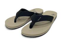 VOLCOM ボルコム V0811522KHA① メンズ US8 26cm ビーチサンダル BeachSandal ビーサン カーキ色 痛くない ヴォルコム 新品 即決 送料無料_画像1