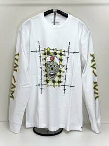 VOLCOM ボルコム AF612204WHT メンズ Lサイズ 長袖Tシャツ ロンティー ホワイト色 デザインプリントT 髑髏 ヴォルコム 新品 即決 送料無料