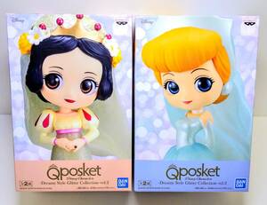 Qposket Disney Characters Disney style Glitter Collection vol.2 白雪姫 シンデレラ プリンセス お姫様 フィギュア