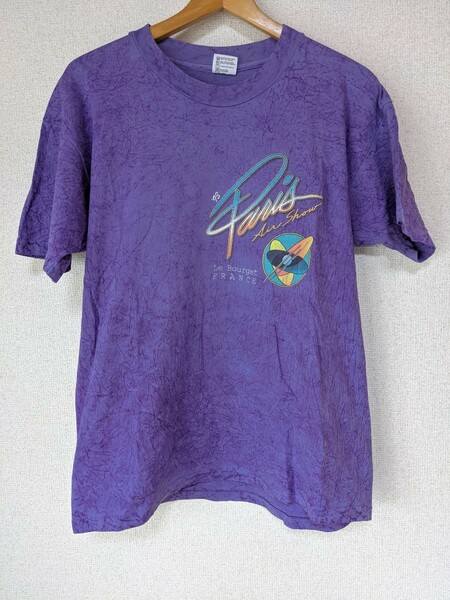 希少品　ヴィンテージ　フランス　パリ航空ショー　1993　記念Tシャツ　Ｍサイズ 　ビンテージ