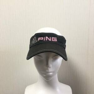 PING ピング サンバイザー ゴルフキャップ ゴルフ帽子 フリーサイズ