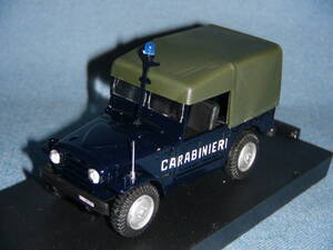 伊プロゲットK1/43限定品フィアットAR59旧型カンパニョーラ1968年型4×4CARABINIERIイタリア国家憲兵隊ポリスカー紺/美品・箱付