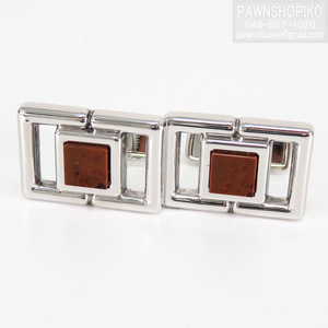  quality iko-[ Dunhill ] dunhill color stone cuffs | cuff links JTB8246 silver 925 Brown beautiful goods 