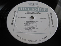 ☆EVANS BRADSHAW♪LOOK OUT FOR EVANS☆RIVERSIDE Fantasy RLP-12-263☆US盤☆LP☆_画像3