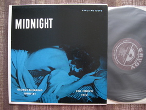 ★GEORGE SHEARING QUINTET and RED NORVO TRIO♪MIDNIGHT ON CLOUD 69★SAVOY MG 12093★RVG★US盤★LP★