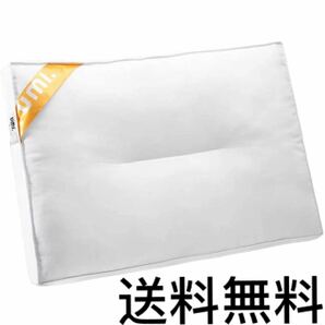 枕 低い まくら 安眠 洗える 防湿通気 肩こり いびき防止 高さ調節可能 立体構造 （43x63cm ホワイト）