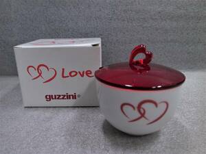 【新品特価】guzzini(グッチーニ) シュガーポット・ミルクピッチャー レッド イタリア製 ハート かわいい 洋食器 調味料入れ 半額以下
