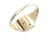 1962年 英国 ビンテージ シルバー製 サンバースト シグネット リング 金張り バーミンガム ホールマーク イギリス製 印台 指輪_画像6