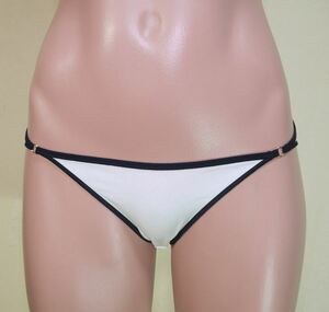 人類史上最も偉大な発明 三角パンティ 白サイドリングゴム黒 Mサイズ 綿 コットン ショーツ Low Rise Cotton Bikini Panties