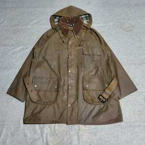 超希少　当時のフード付　70s 1ワラント　ソルウェイジッパー　42　Barbour Solway Zipper ヴィンテージ