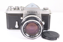 【ジャンク】NIKON ニコン F アイレベル NIKKKOR-S AUTO 5.8cm F1.4 単焦点レンズ MF 一眼レフ フィルムカメラ 36486-F_画像1