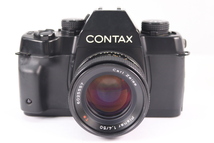 【ジャンク品】CONTAX コンタックス ST フィルムカメラ 一眼レフ + Carl Zeiss T* Planar 50mm F1.4 AEJ 単焦点レンズ 36653-Y_画像1