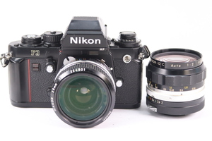 NIKON ニコン F3 HP ハイアイポイント NIKKOR 28mm F3.5/O・C AUTO 35mm F2 単焦点レンズ MF 一眼レフ フィルムカメラ 36677-F