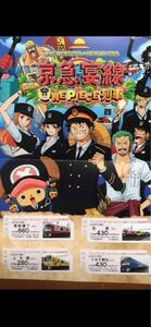 アニメ「ワンピース」20th×京急120th記念乗車証