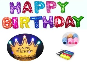День рождения на день рождения на день рождения декоративная декоративная корона с Deboon с мощной воздушной вставкой