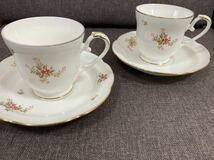 ◎希少 A73-15 カップ&ソーサー 花柄 ノリタケ Noritake ティーカップ studio collection 洋食器 ペア (同梱OK