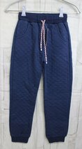 15 00066 ☆ Enfants Chris キルティングロングパンツ 140cm ネイビー 男の子 綿 ウエストゴム【USED品】_画像1