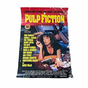 ビンテージ 90s【パルプフィクション】当時物 オールド 映画ポスター PULP FICTION ムービー アート 特大 タランティーノ キルビル アニメ